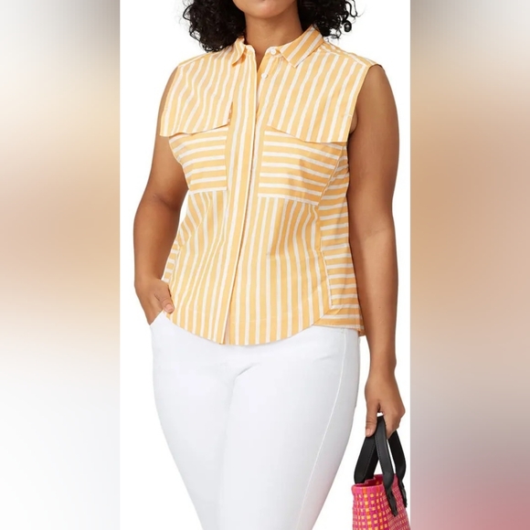 Medium Habitual Sleeveless button-down top - Picture 5 of 6
